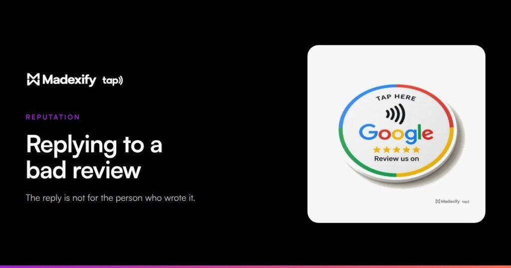 How to reply to a bad Google review